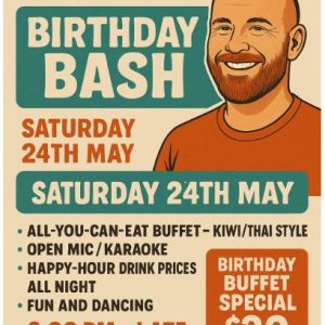 BIRTHDAY BASH - BUFFET | OPEN MIC | KAROKE