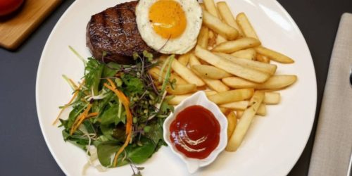 Steak Eggs & Chips